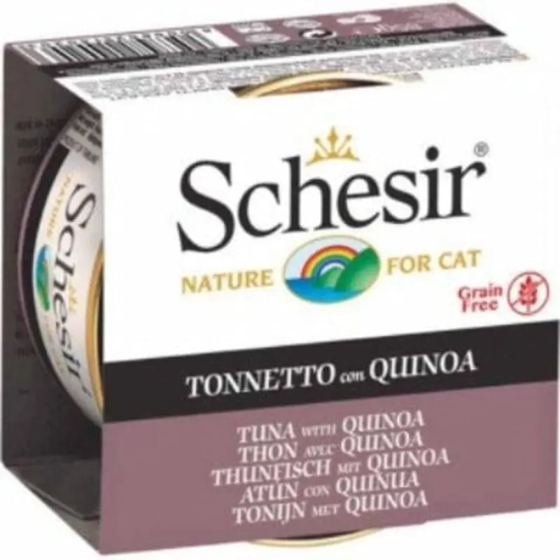 Schesir Tuna Entre with Quinoa in Jelly Adult Wet Cat Food