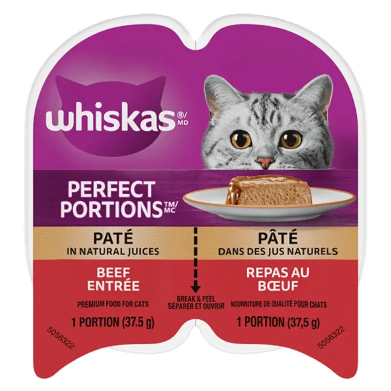 Whiskas Perfect Portions Beef Pt Wet Cat Food