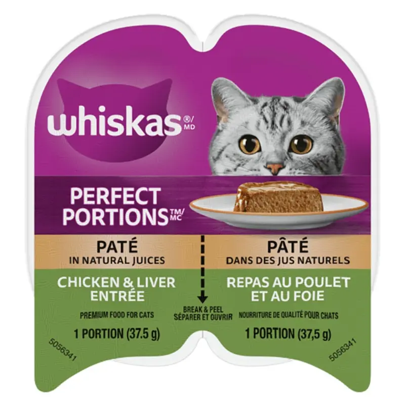 Whiskas Perfect Portions Chicken & Liver Pt Wet Cat Food