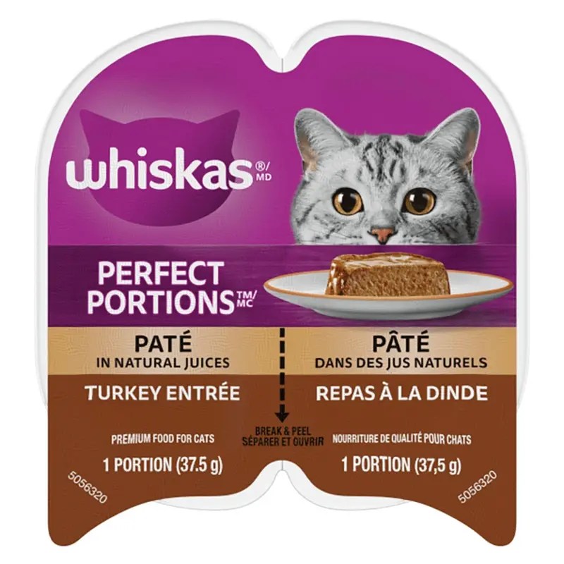 Whiskas Perfect Portions Turkey Pt Wet Cat Food