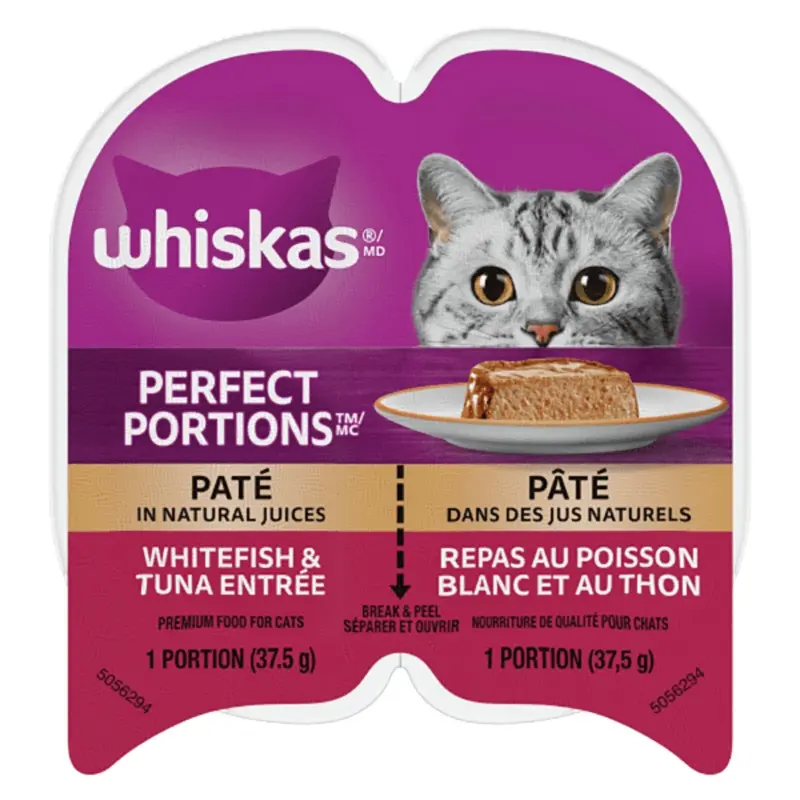 Whiskas Perfect Portions Whitefish & Tuna Pt Wet Cat Food