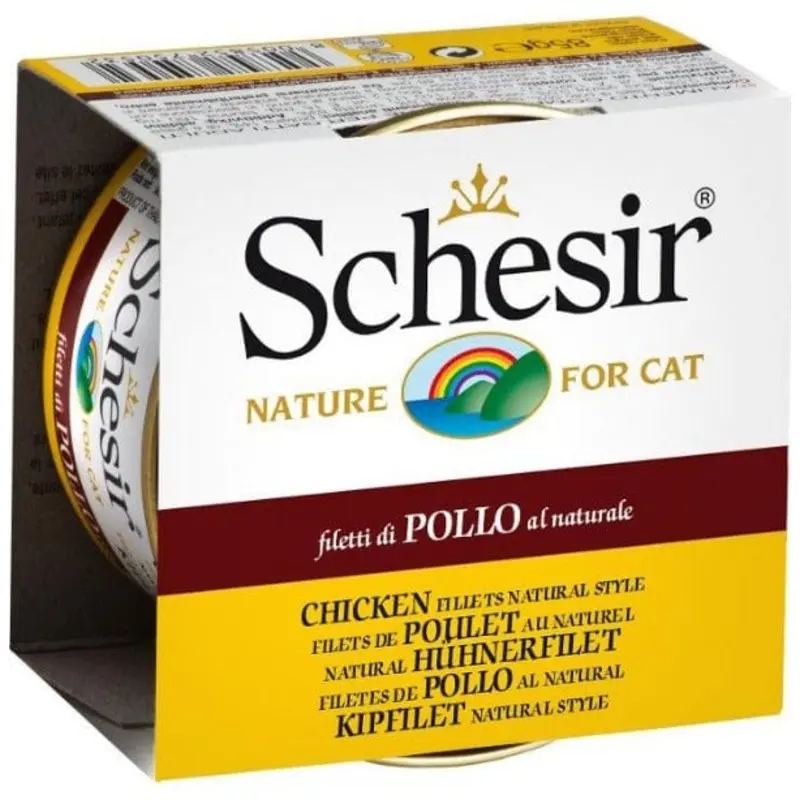 Schesir Chicken Fillets Entre with Rice Natural Style Adult Wet Cat Food