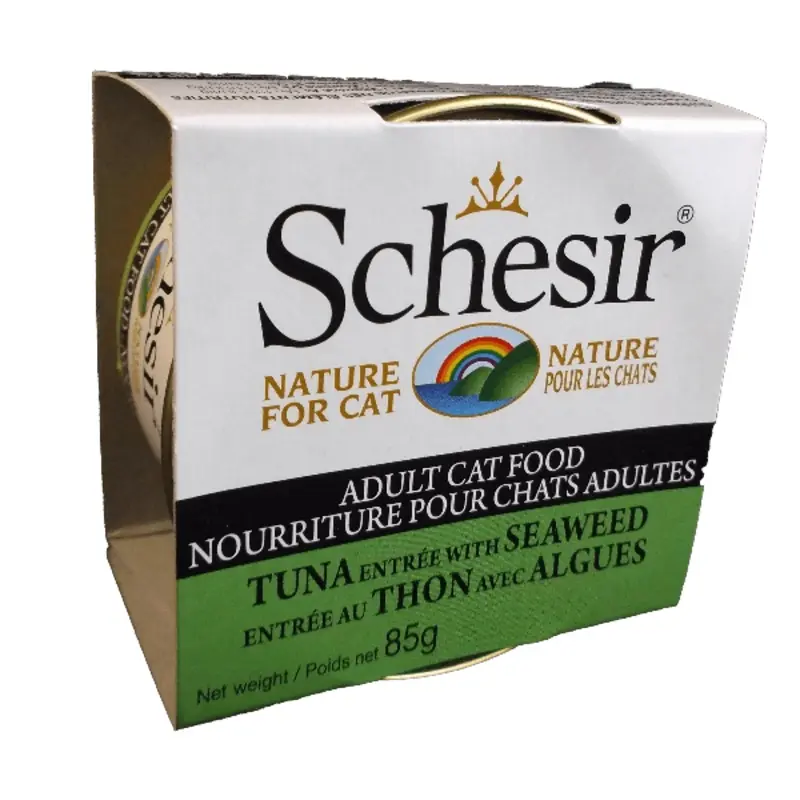 Schesir Tuna Entre with Seaweed in Jelly Adult Wet Cat Food