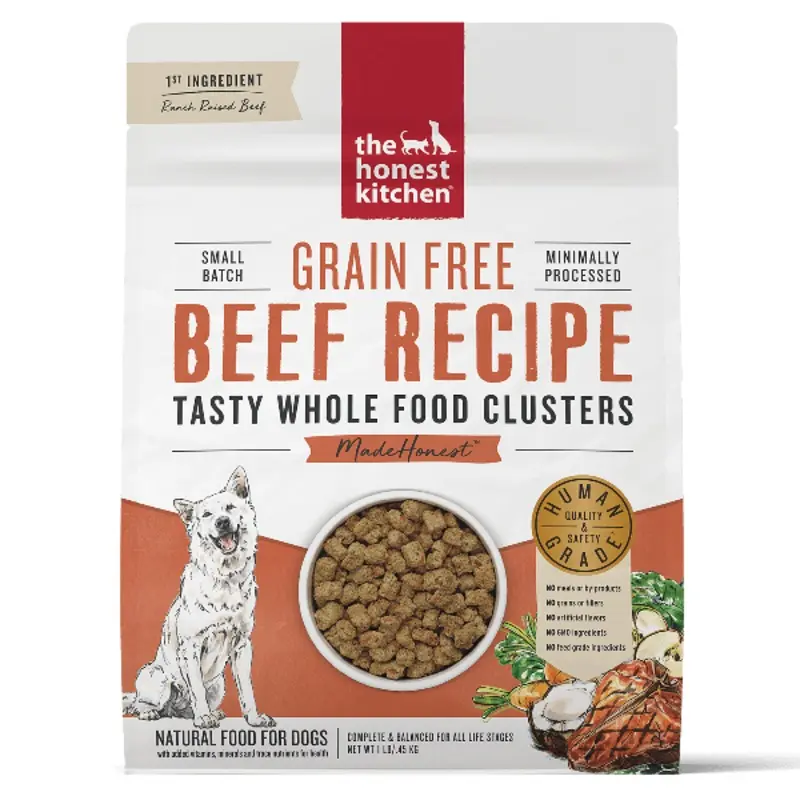 The Honest Kitchen GF Beef Whole Food Clusters Dry Dog Food