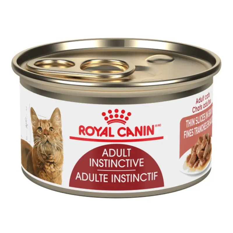Royal Canin Adult Instinctive Thin Slices in Gravy Canned Cat Food, 85g