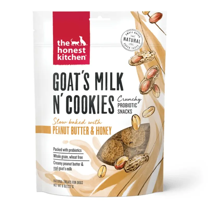 The Honest Kitchen Goat's Milk N' Cookies for Dogs; Peanut Butter & Honey