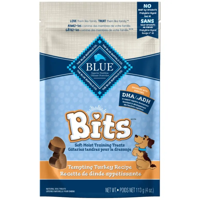 BLUE Bits Soft-Moist Training Treats; Tempting Turkey Recipe, 4 oz