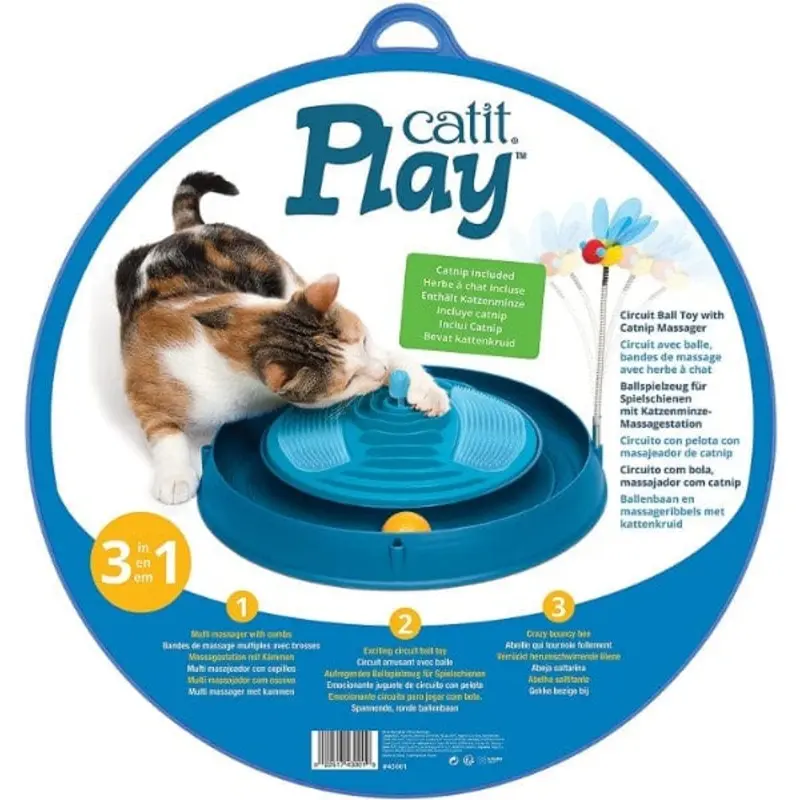 Catit Circuit Ball Toy with Catnip Massager