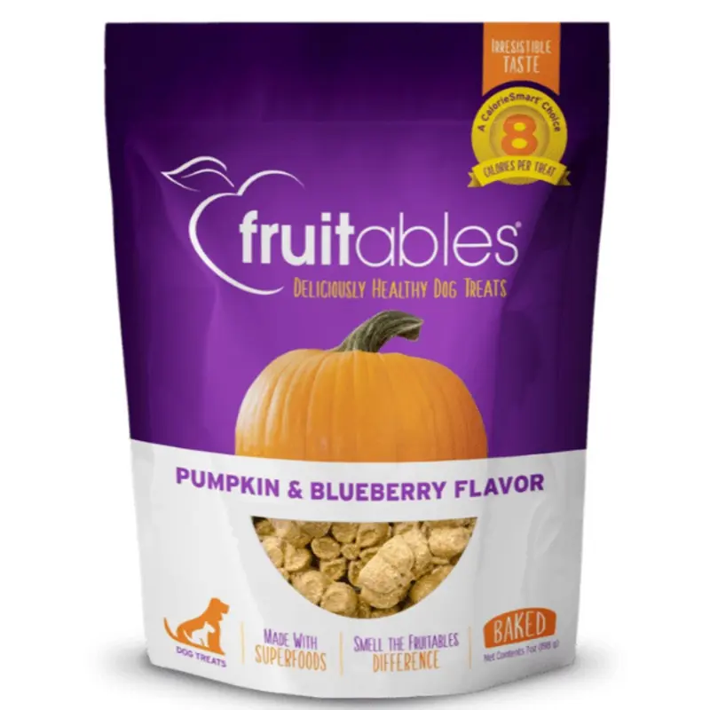 Fruitables Baked Pumpkin & Blueberry Dog Treats
