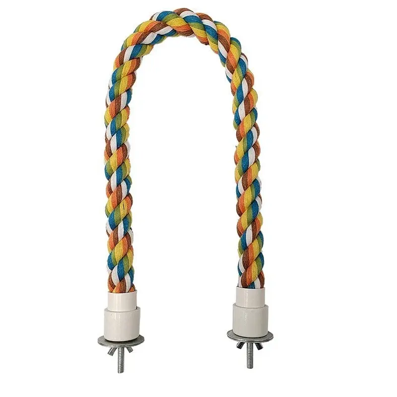 Tweeters Multi-Coloured Cotton Perch For Birds; available in 4 sizes