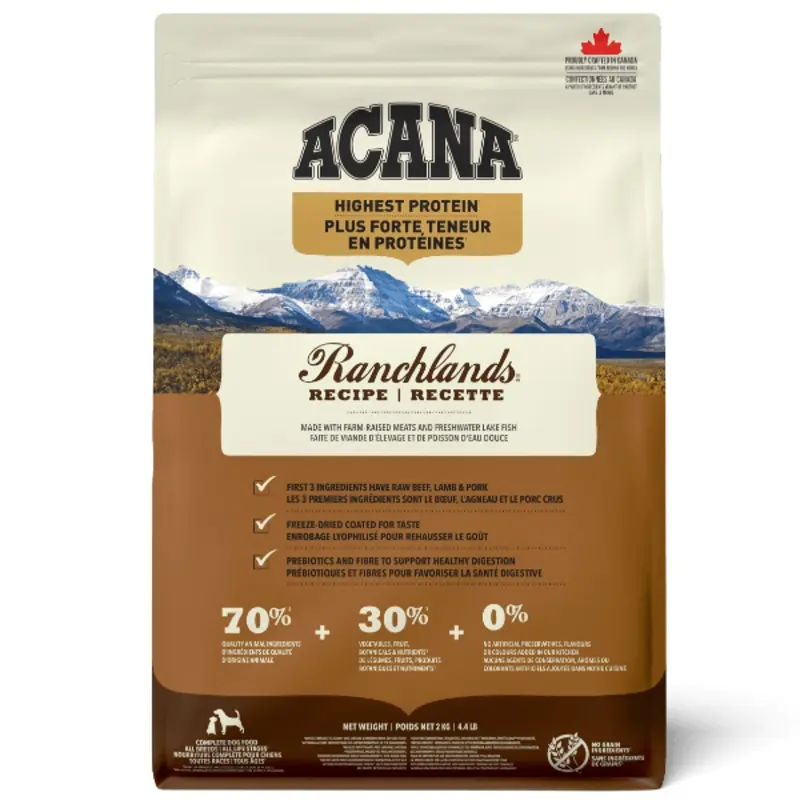 ACANA Highest Protein Ranchlands Recipe Dry Dog Food