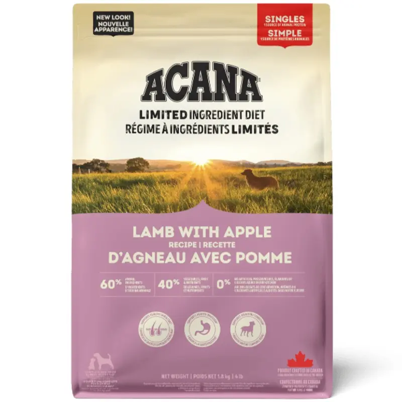 ACANA Singles Lamb with Apple Recipe Dry Dog Food
