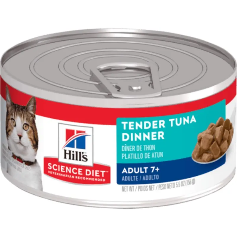 Science Diet Tender Tuna Dinner Adult 7+ Canned Cat Food, 5.5oz