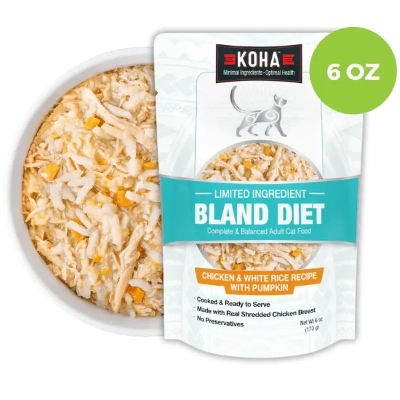 KOHA Limited Ingredient Bland Diet Chicken & White Rice Recipe for Cats