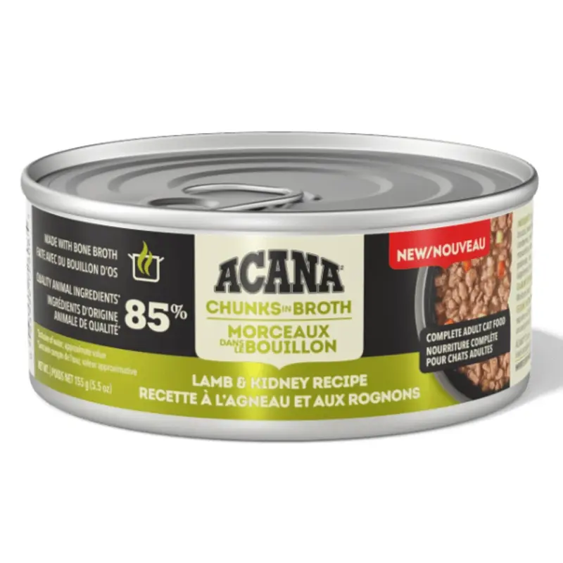 ACANA  Chunks in Broth Lamb & Kidney Recipe Canned Cat Food, 5.5oz
