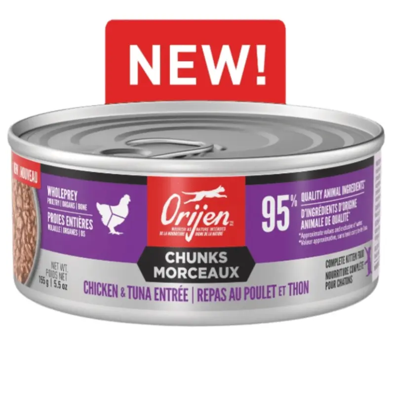 Orijen Chicken & Tuna Chunks Entre Canned Kitten Food, 5.5oz