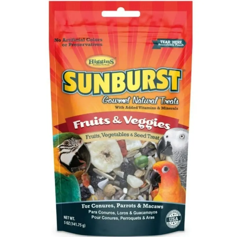 Sunburst Fruits & Veggies (Large) Gourmet Natural Bird Treats
