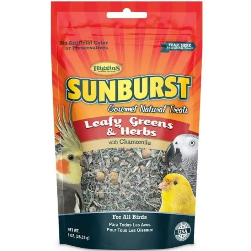 Sunburst Leafy Greens & Herbs Gourmet Natural Bird Treats