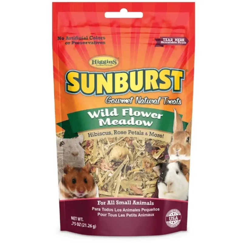 Sunburst Wild Flower Meadow Gourmet Natural Treats for Small Animals