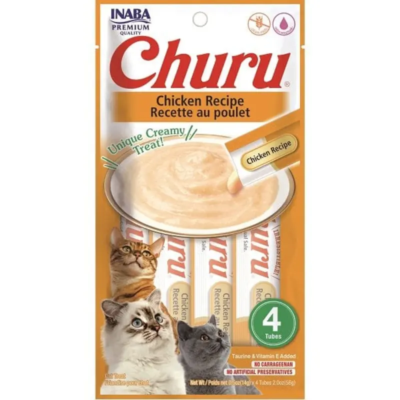 Inaba Churu Chicken Recipe Creamy Pure Cat Treat