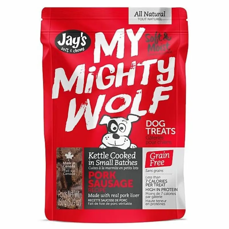 My Mighty Wolf Pork Sausage Recipe Dog Treats