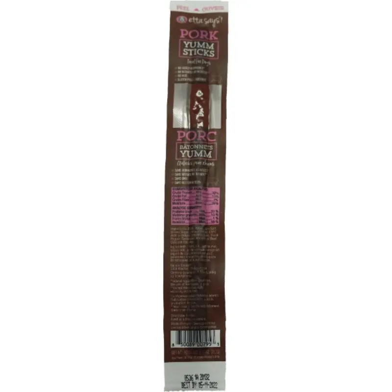 Etta Says! Yumm Pork Stick for Dogs