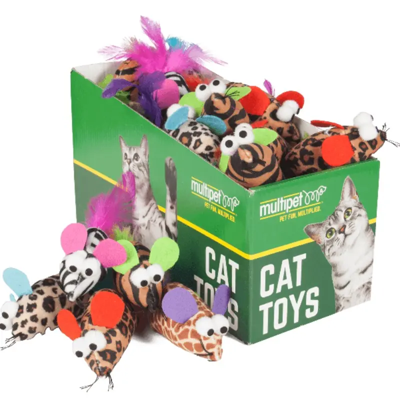 Multipet Feather Mouse Catnip Cat Toy