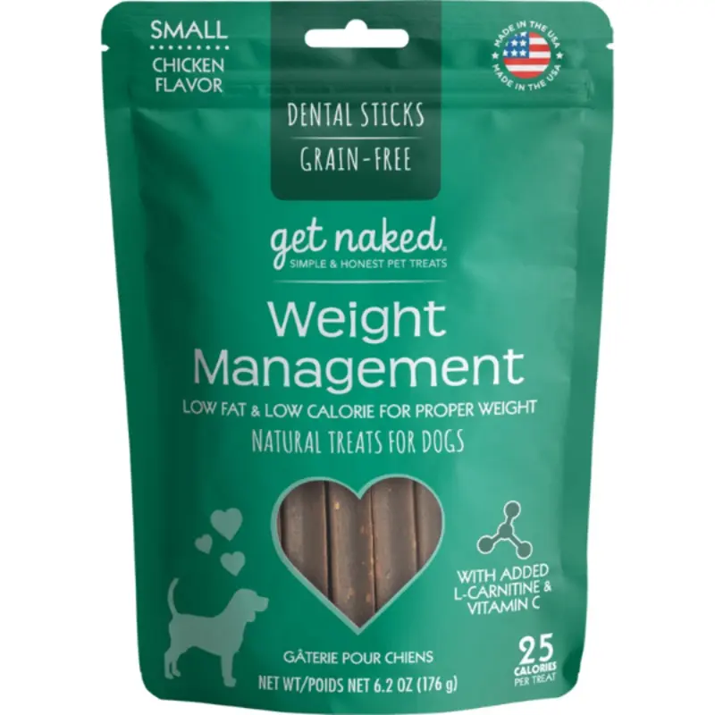 Get Naked Weight Management Small Dental Chew Sticks