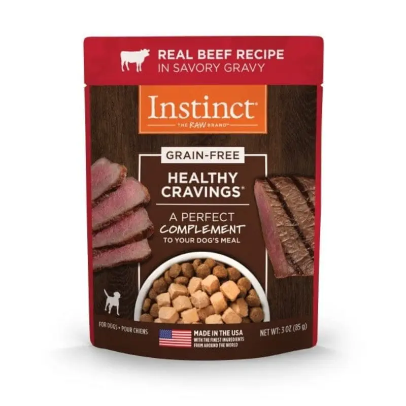 Instinct Healthy Cravings Real Beef Recipe Dog Food Pouch
