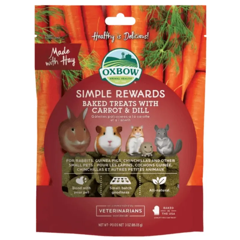 Oxbow Simple Rewards Baked Treats with Carrot & Dill