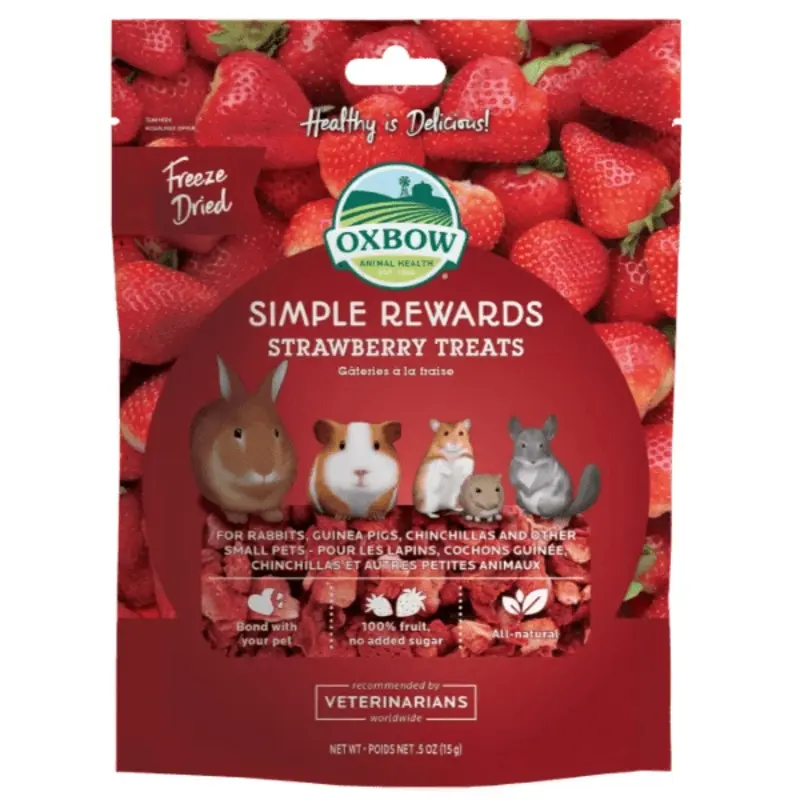 Oxbow Simple Rewards Freeze Dried Strawberry Treats