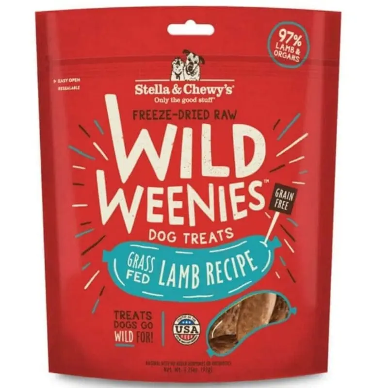 Stella & Chewy's Wild Weenies Dog Treats; Lamb Recipe
