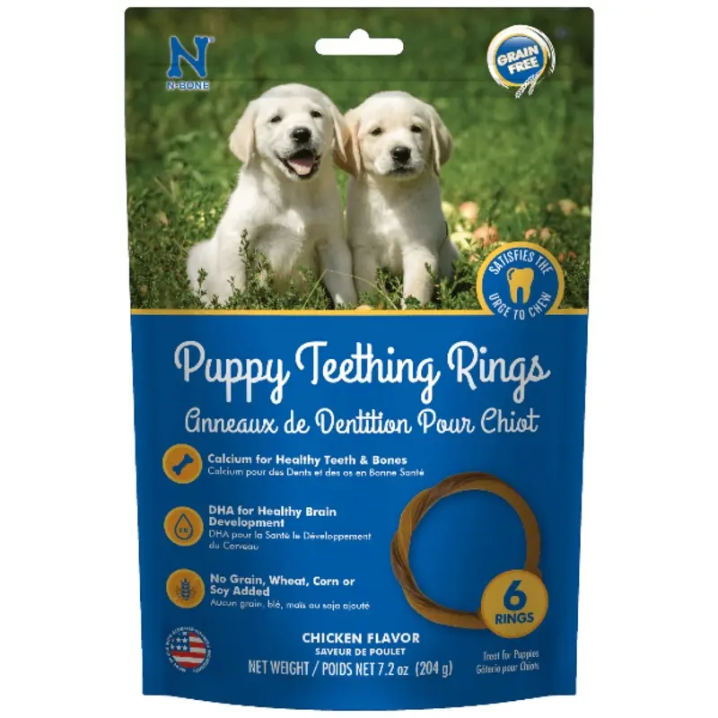N-Bone Grain Free Puppy Teething Rings; Chicken Flavour