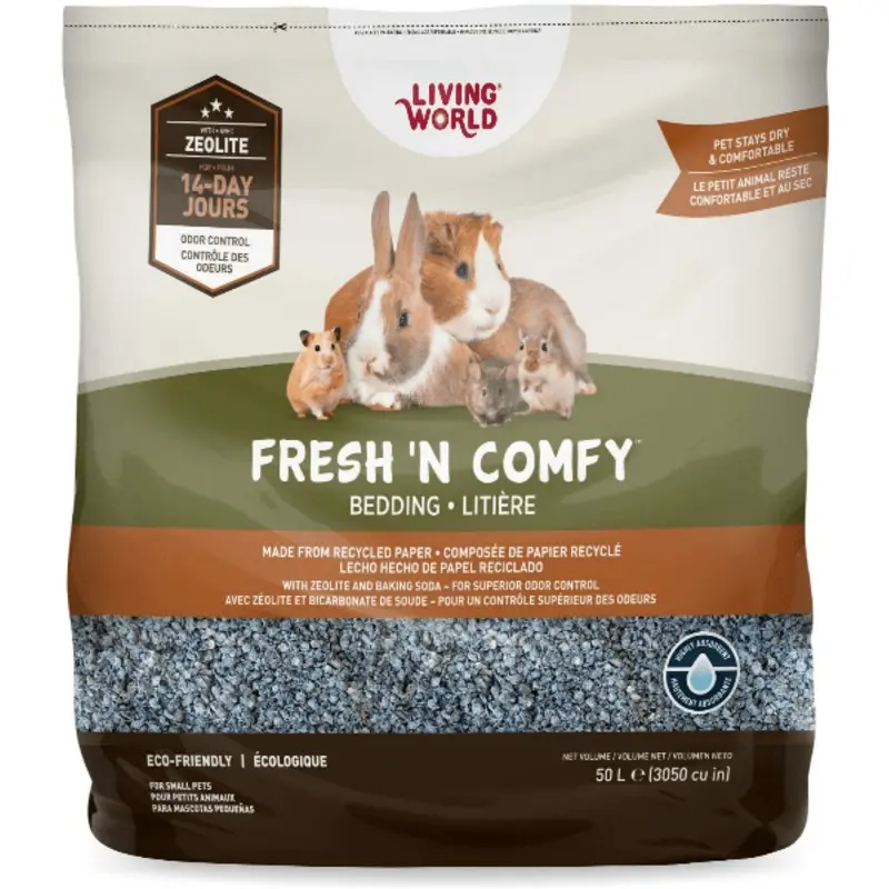 Living World Fresh 'N Comfy Bedding for Small Animals; Blue