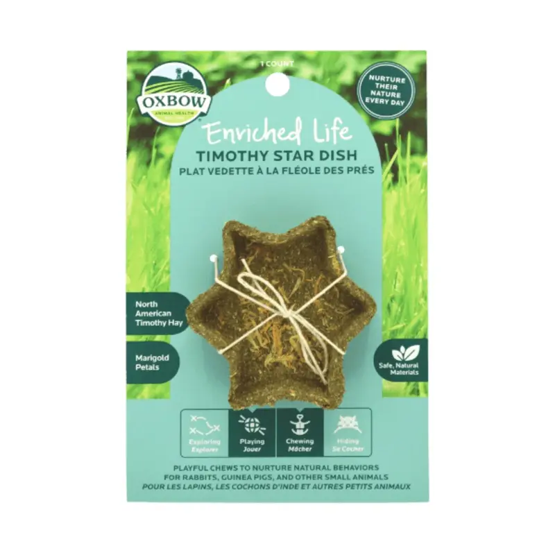 Oxbow Enriched Life - Timothy Star Dish