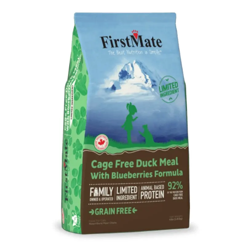 FirstMate LID Duck Meal & Blueberries Formula Dry Cat Food, 3.96lb