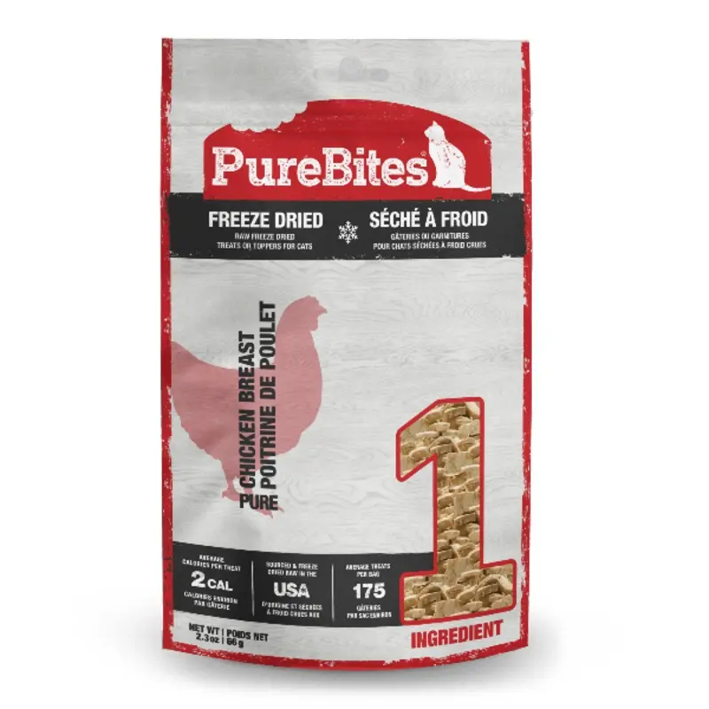 PureBites Freeze Dried Chicken Breast Cat Treat, 66g
