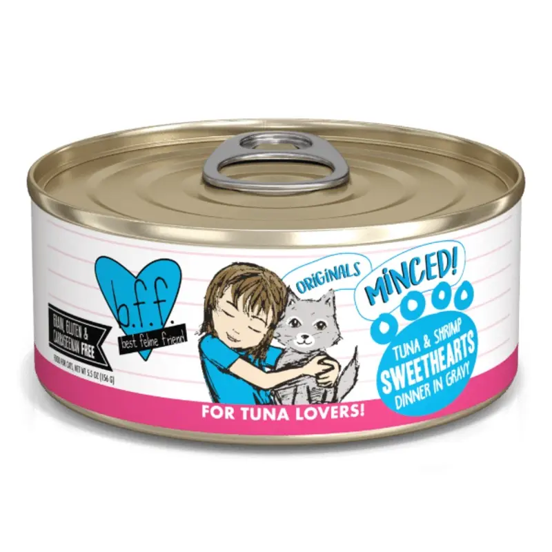 B.F.F. Tuna & Shrimp Sweethearts Canned Cat Food, 5.5oz