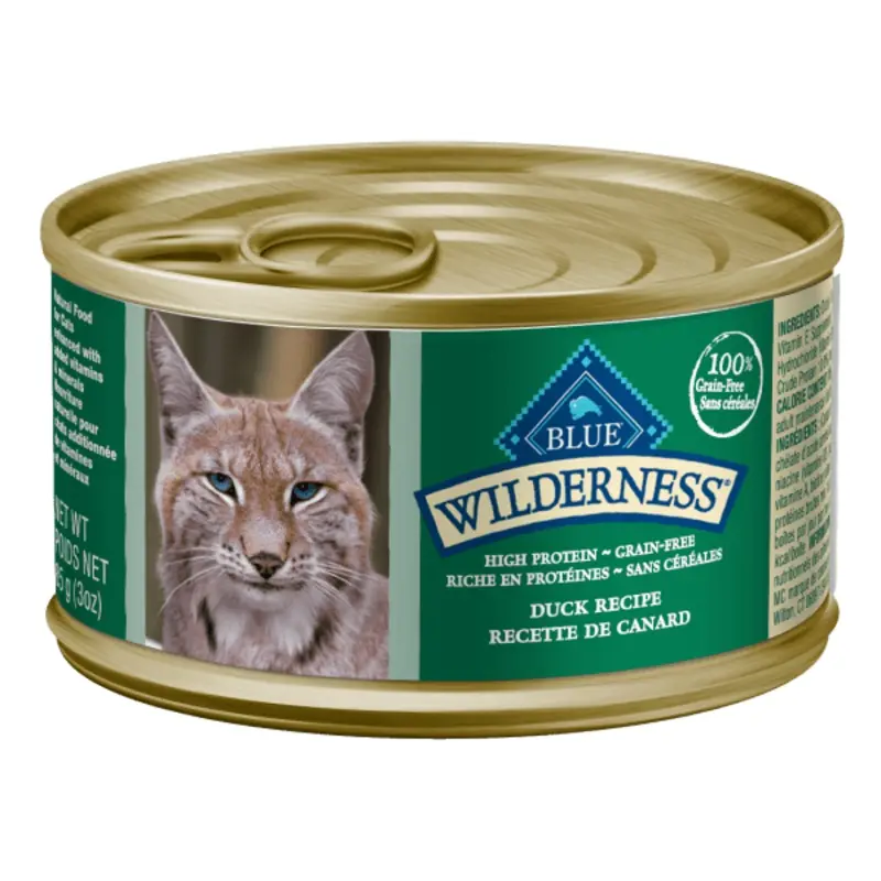 BLUE Wilderness Grain Free Duck Recipe Canned Cat Food