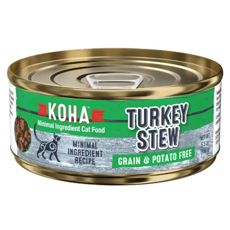 KOHA Turkey Stew Canned Cat Food, 5.5oz