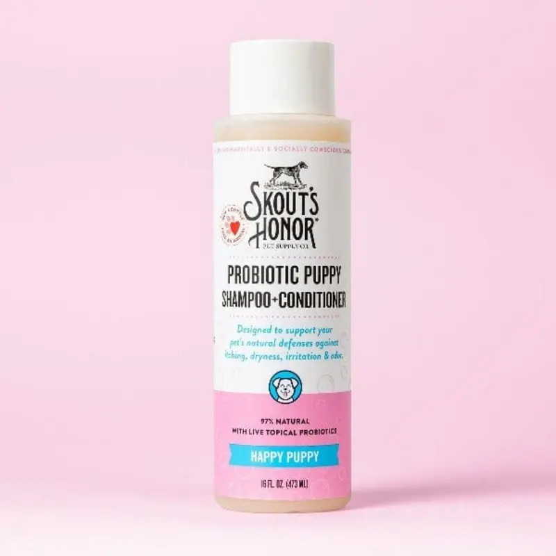 Skout's Honor Probiotic Shampoo & Conditioner; Happy Puppy