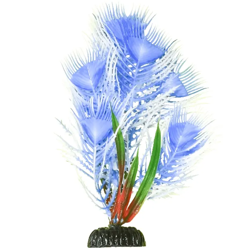 Fish Gear Blue Peacock Aquarium Plant (8")