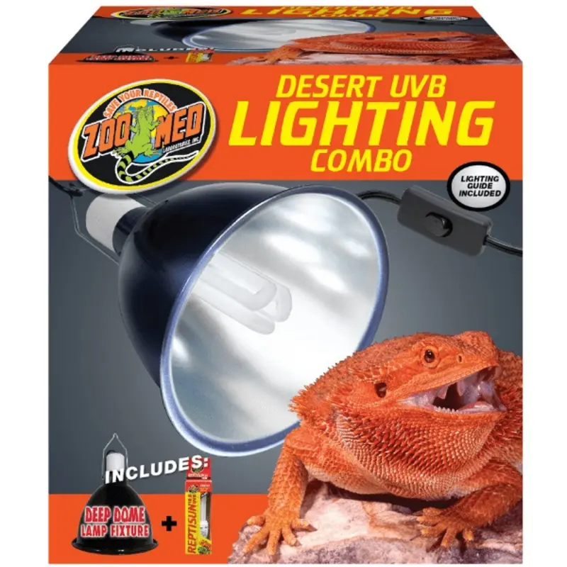 Zoo Med Desert Lighting Starter Kit Dome Fixture/75 watt Basking Spot Bulb