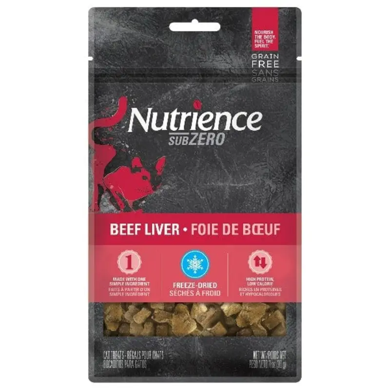 Nutrience SubZero Freeze-Dried Beef Liver Cat Treats