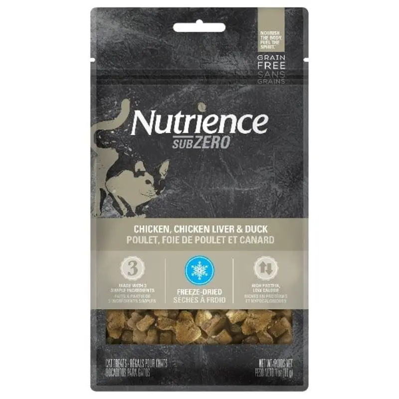 Nutrience SubZero Freeze-Dried Chicken, Chicken Liver & Duck Cat Treats