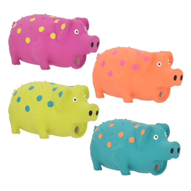Multipet Globlets Mini Pig Latex Dog Toy