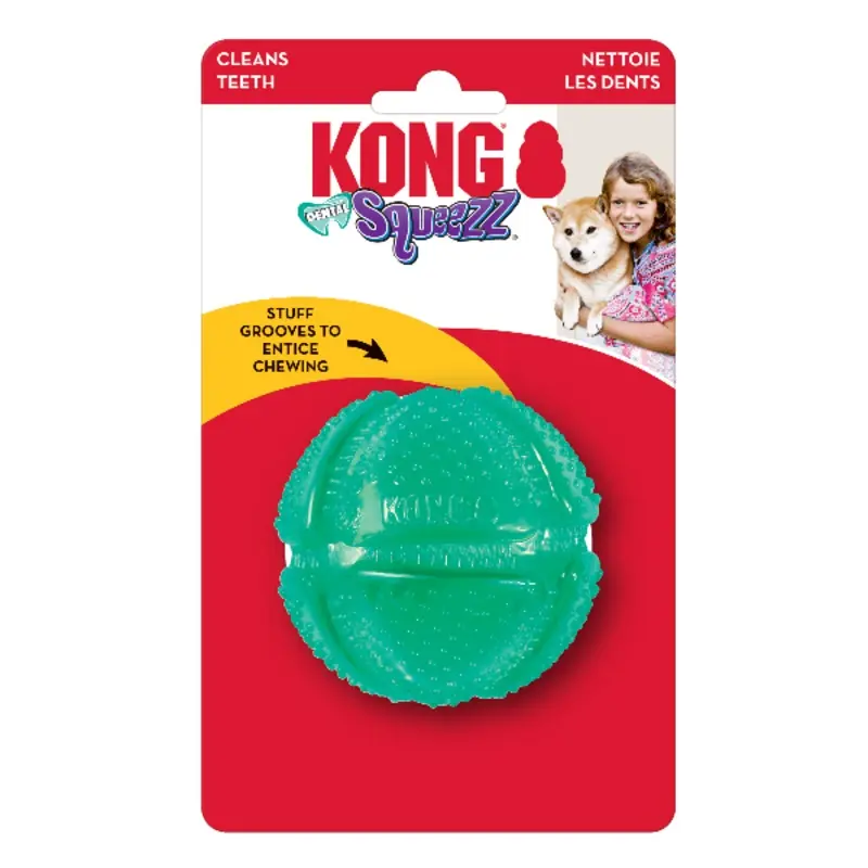 KONG Squeezz Dental Ball Dog Toy