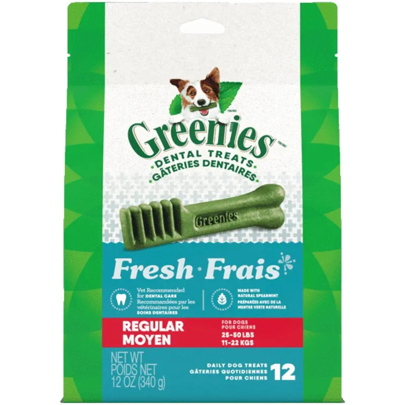 Greenies Fresh Regular Adult Dog Dental Treats, 12oz