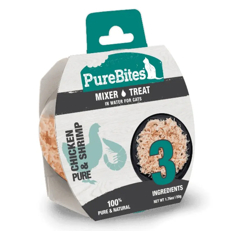 PureBites Mixers for Cats; Chicken Breast & Wild Shrimp