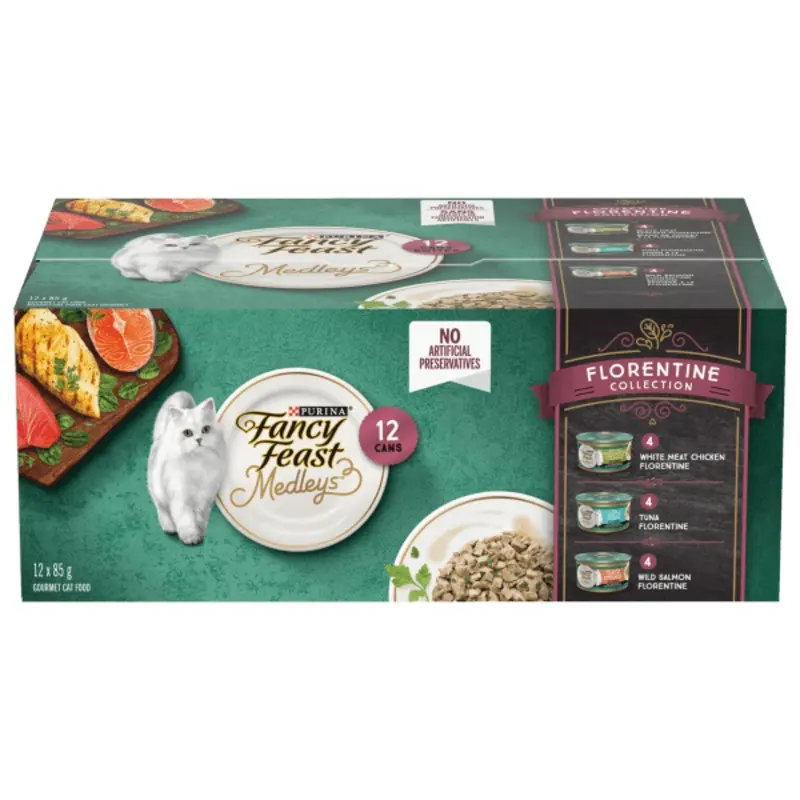 Fancy Feast Medleys Florentine Collection Canned Cat Food Variety Pack